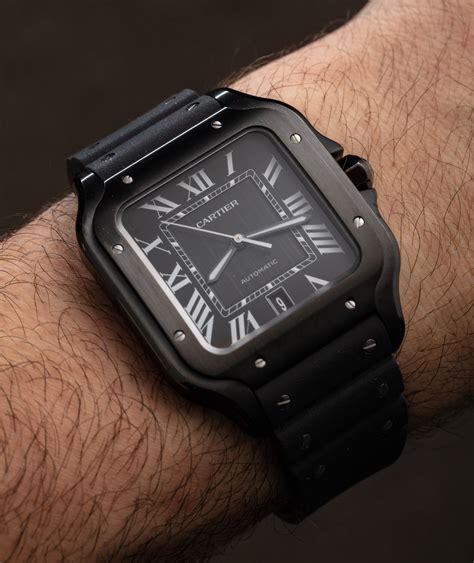 cartier santos xl black.